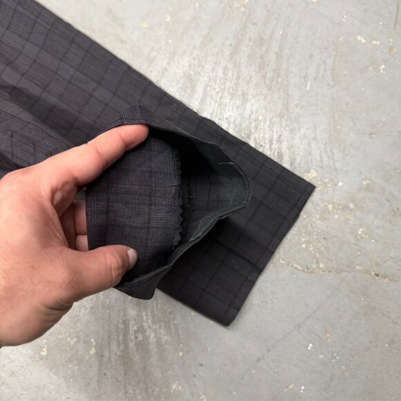 Pal Zileri Dress Pants Check Wool Trousers Made in Italy Grey 32x30 - Picture 6 of 9